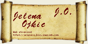 Jelena Ojkić vizit kartica